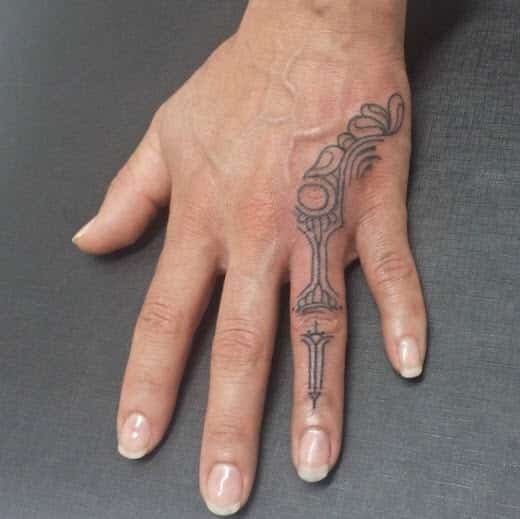 Tatuaje en el dedo