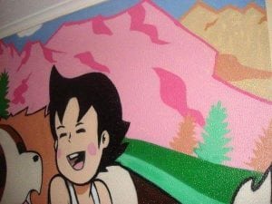 Graffiti de comics - Mural de habitacion infantil Heidi
