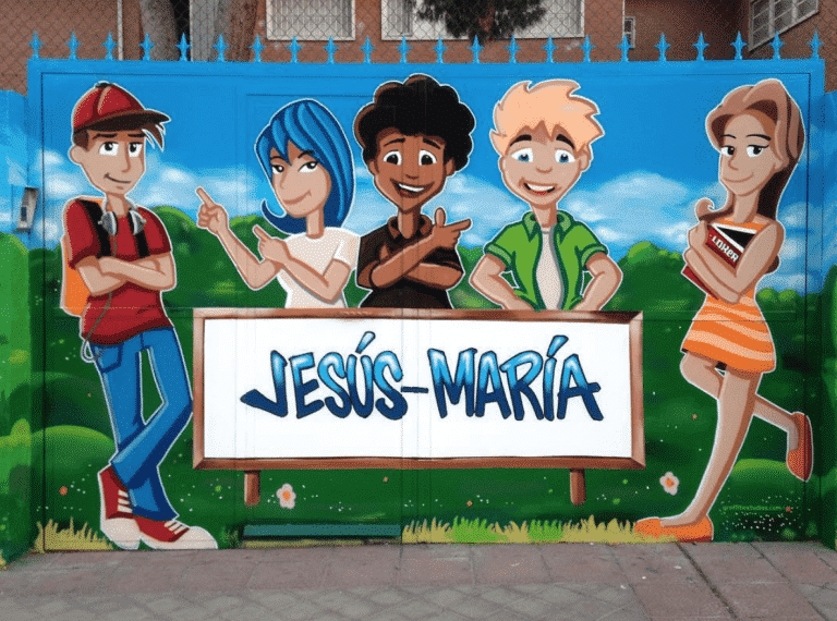 Graffiti para colegio Jesús María