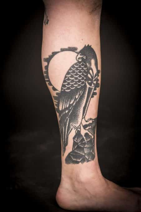 Tatuaje en la pierna