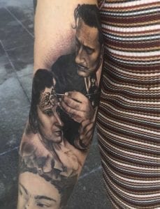 Mejores tatuajes - Tattoo Realismo de Dali y Gala