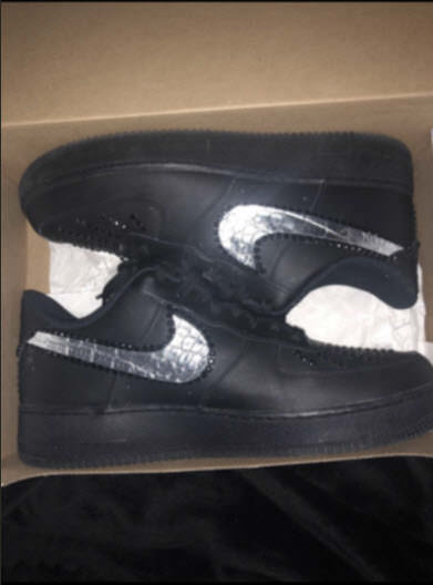 Customización de zapatillas: Af1 silver