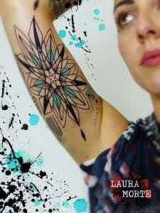 Tattoos de Acuarela - Tatuaje: Geometría Trash Tattoo