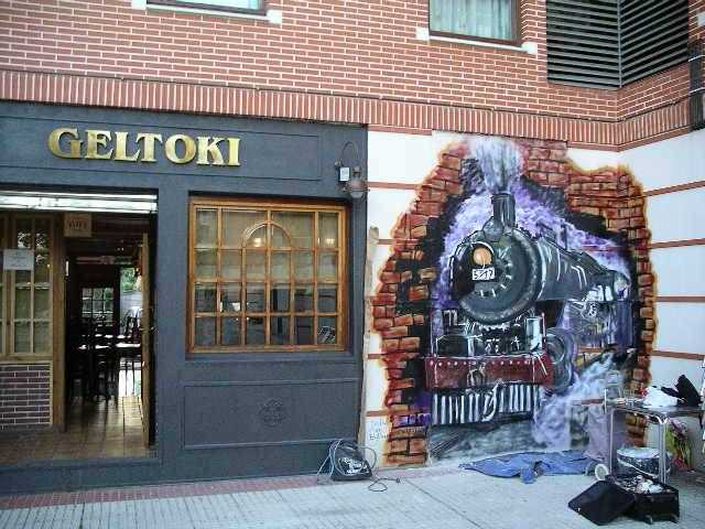 Grafiti estación Sondika