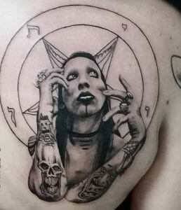 Estudios de Tatuajes en Barcelona - Tatuaje Marilyn Manson