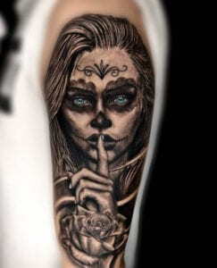 Tatuajes en Negro y Grises - Black and Grey - Tatuaje Catrina