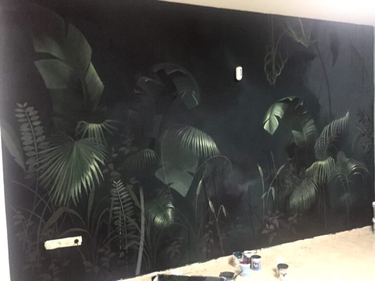 Decoración Mural con temática selva