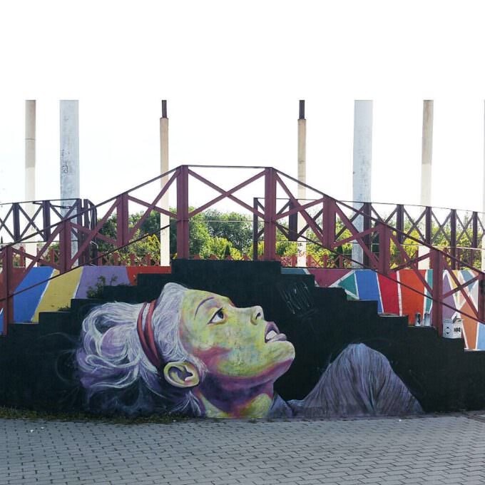 Graffiti decorativo parque