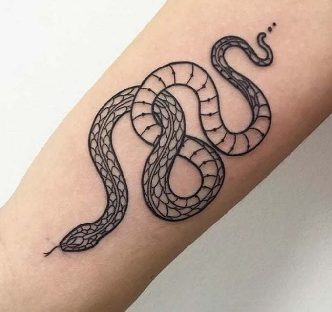 Sintético 92+ Foto Plantilla Diseño Serpiente Tattoo Para Mujer El último