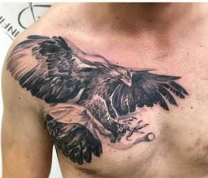 Tatuajes en Negro y Grises - Black and Grey - Tatuaje águila