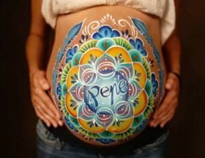 Belly painting o Vientre Pintado - Mandala