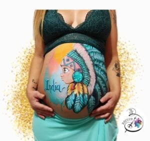 Belly painting o Vientre Pintado - Belly painting Indio