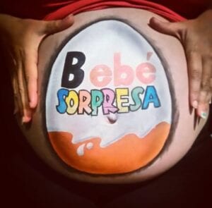 Belly Painting en Madrid - Pintura prenatal Kinder