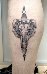 Tattoos Africanos - Tatuaje de un elefante