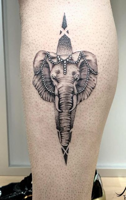 Tatuaje de un elefante