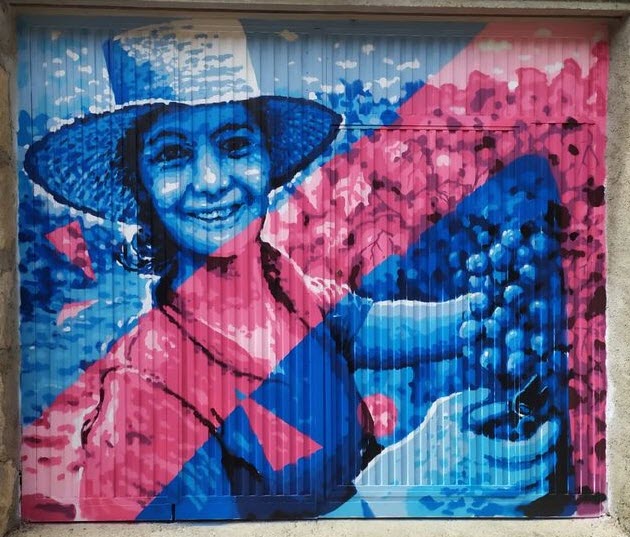 Mural certamen EnPereñArte: La mujer en la Vendimia