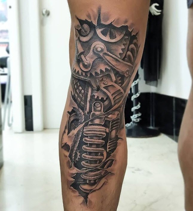 Tatuaje 3d: amortiguador