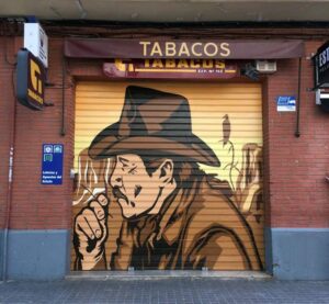 Graffiti locales comerciales - Mural para Estanco Poeta Altet, Valencia.