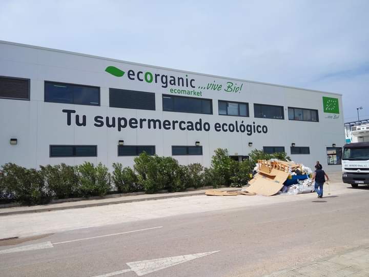 Rotulación para Supermercado écológico Ecorganic, Denia.