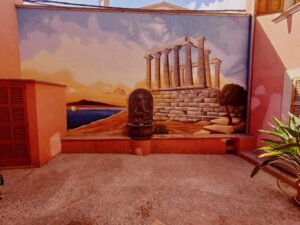 Graffitis - Mural panteón griego