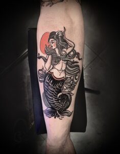 Tatuajes en el antebrazo - Tatuaje de sirena del mar