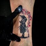 tatuaje samurai chino lirio