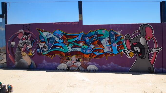 Graffiti El Ejido - Nauni, Besk, Dank