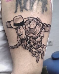 Tatuajes divertidos - Tatuaje de la película de Pixar Toy Story